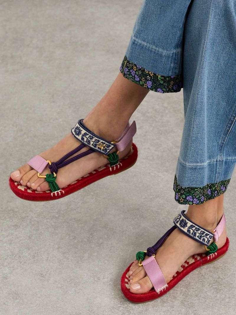 Valentino Garavani Grosgrain, Cord and Jacquard Espadrille Sandals