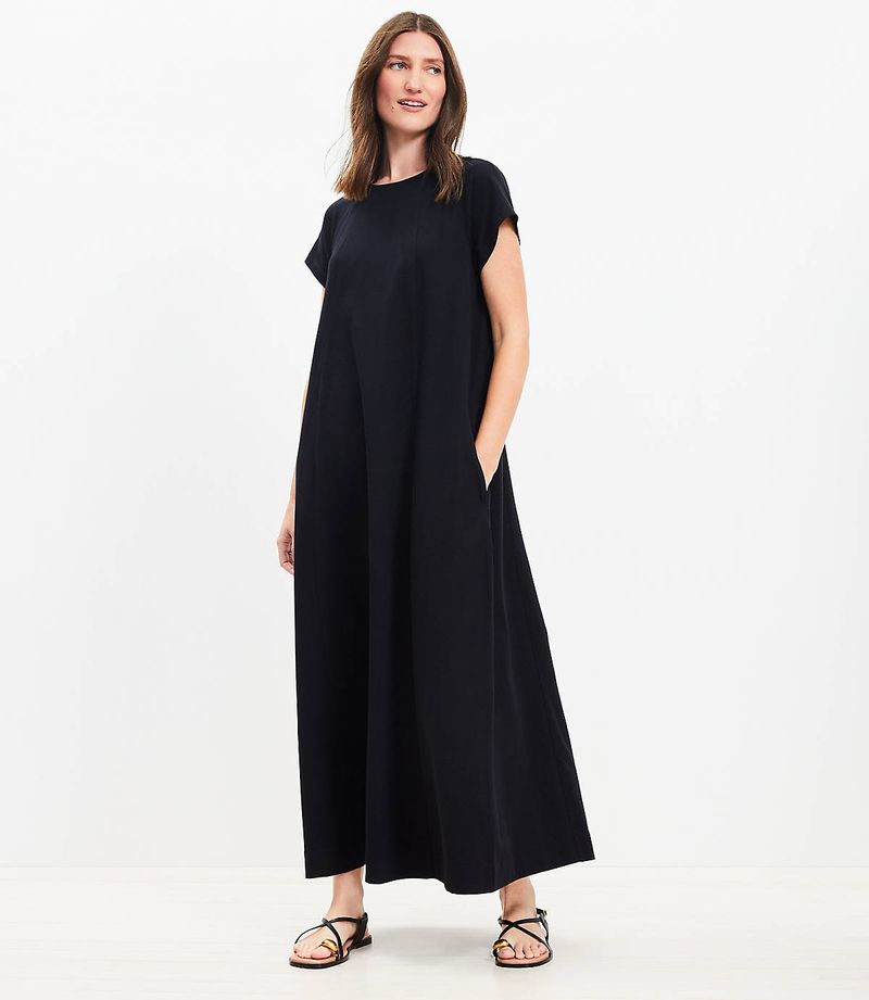 Loft Seamed Maxi Pocket Dress