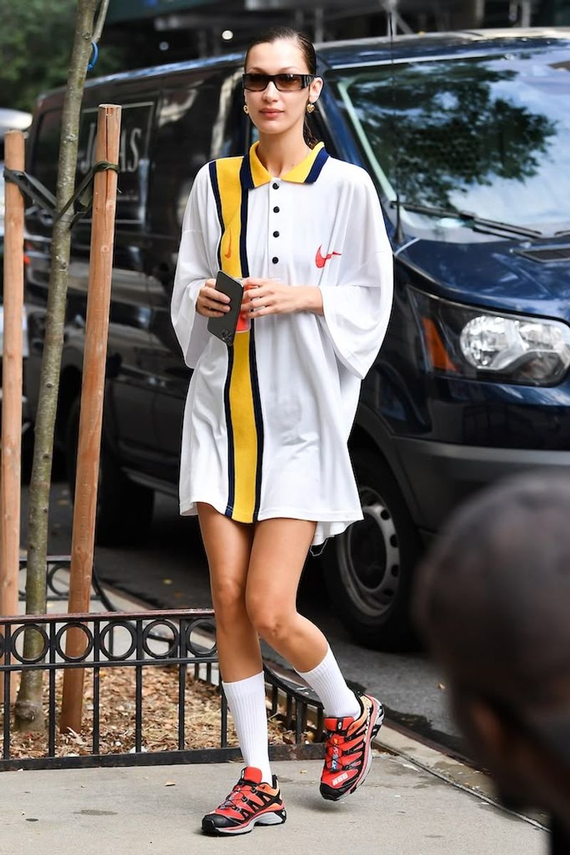 A Crisp Shirtdress + Trail Runners