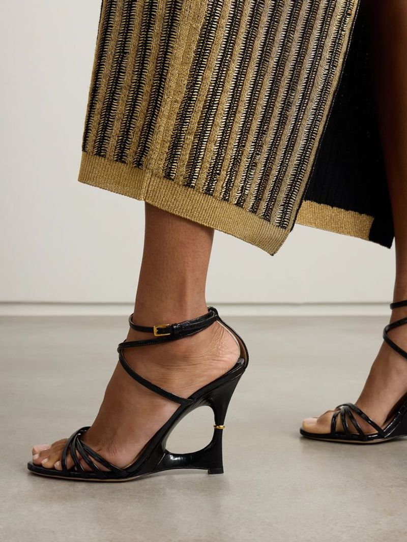 Sculptural Heeled Sandals