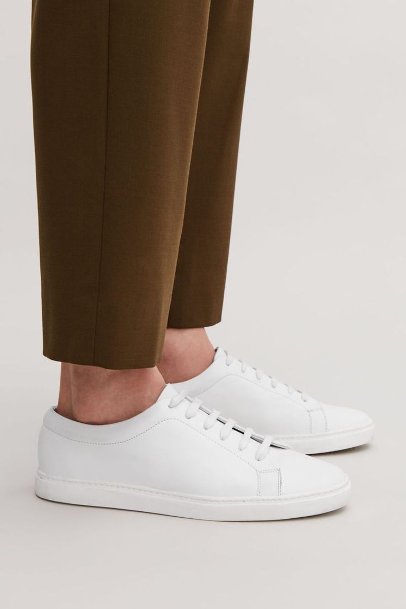Slim Leather Trainers