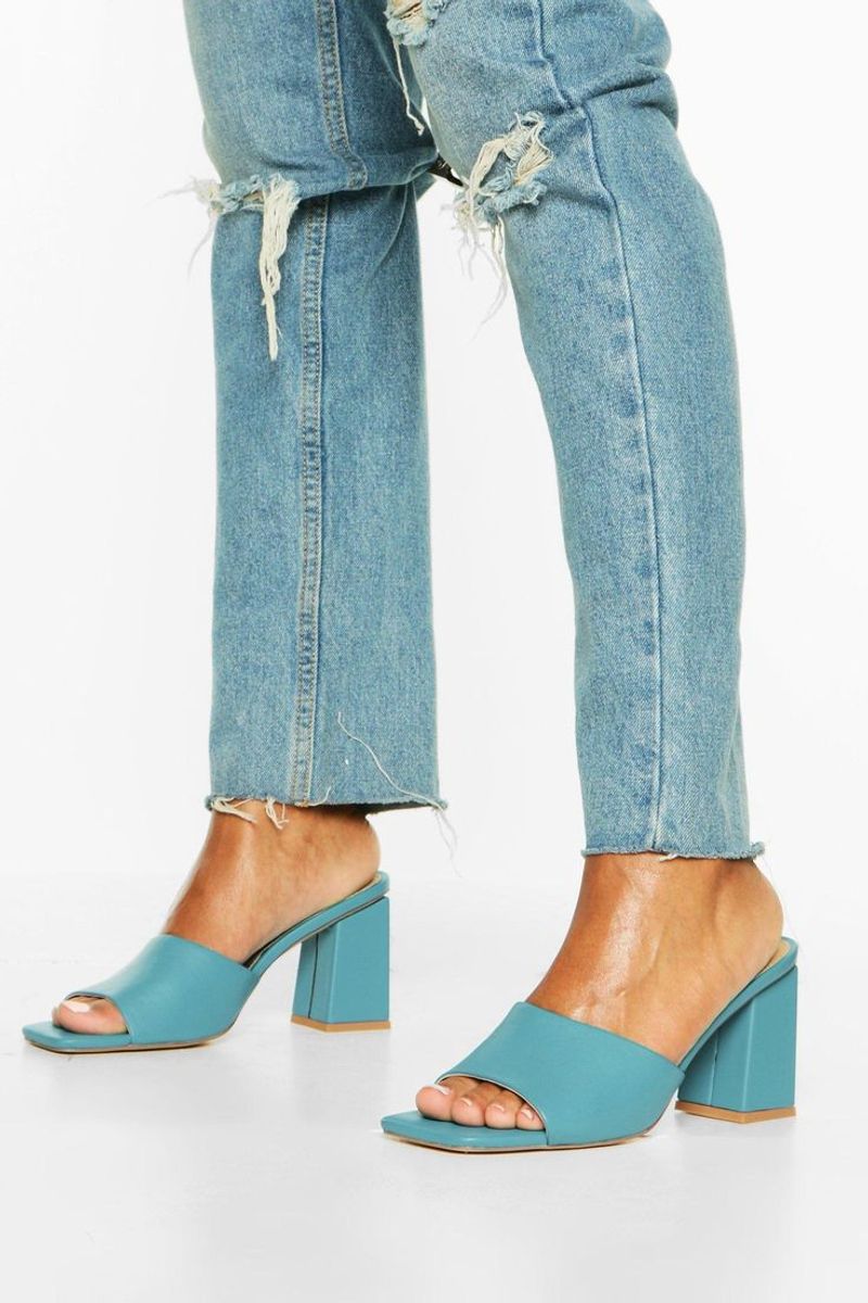 Square-Toe Mules