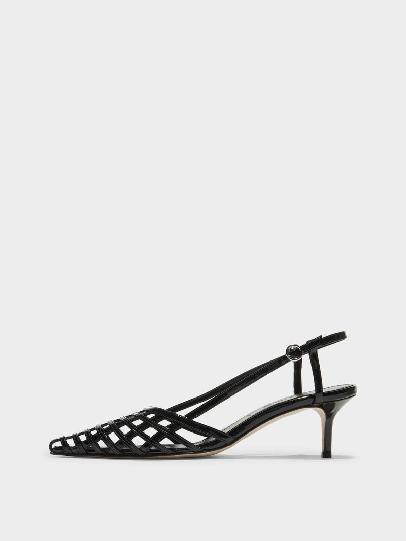 Aeyde - Helit Patent Leather Slingbacks