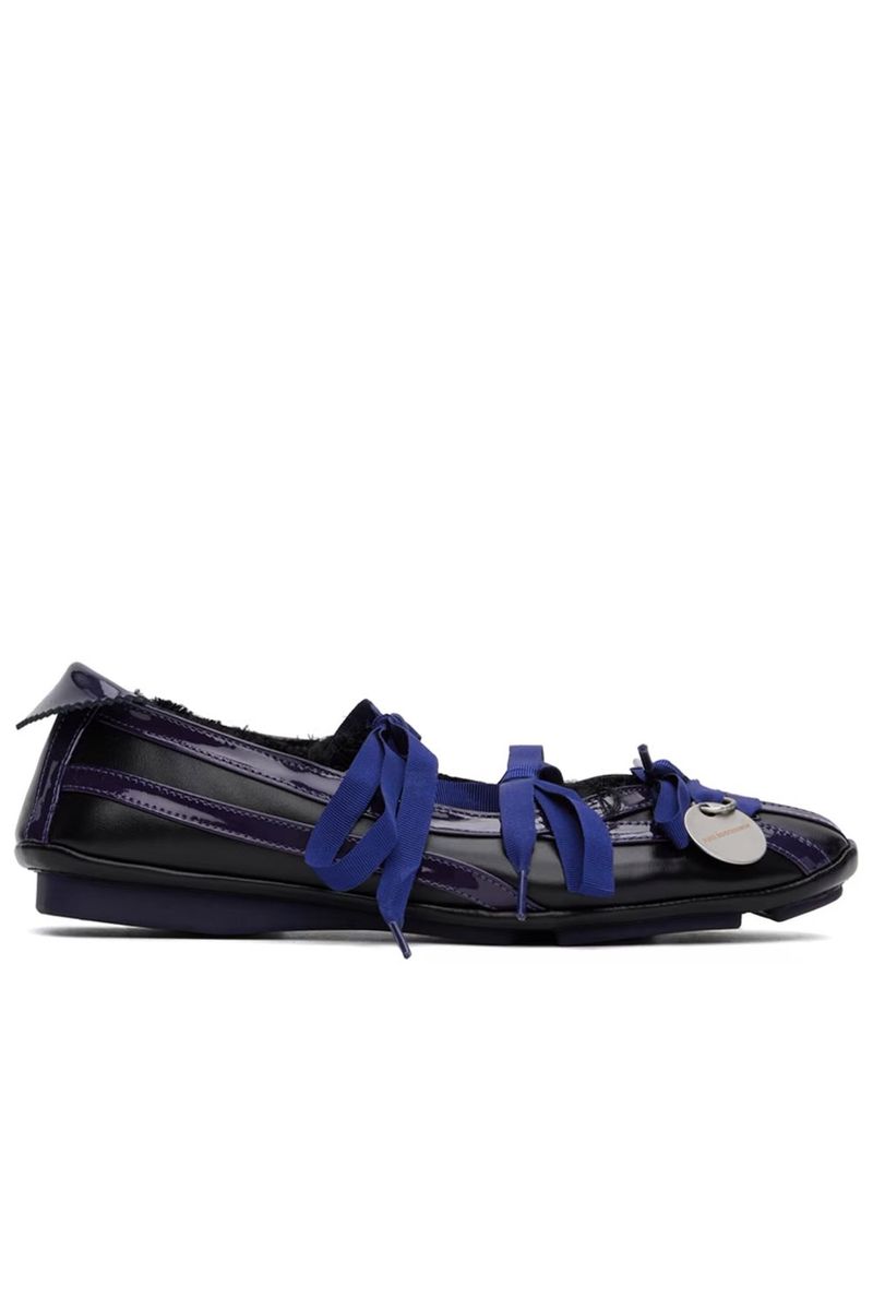Black Lella Hybrid Ballerina Flats – Kiko Kostadinov