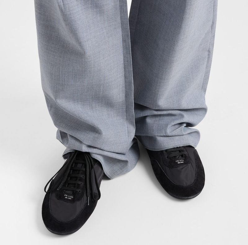 Prada Collapse Mixed Media Sneaker