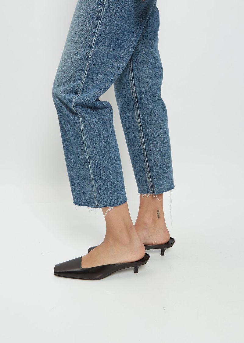 Toteme Square-Toe Leather Mules