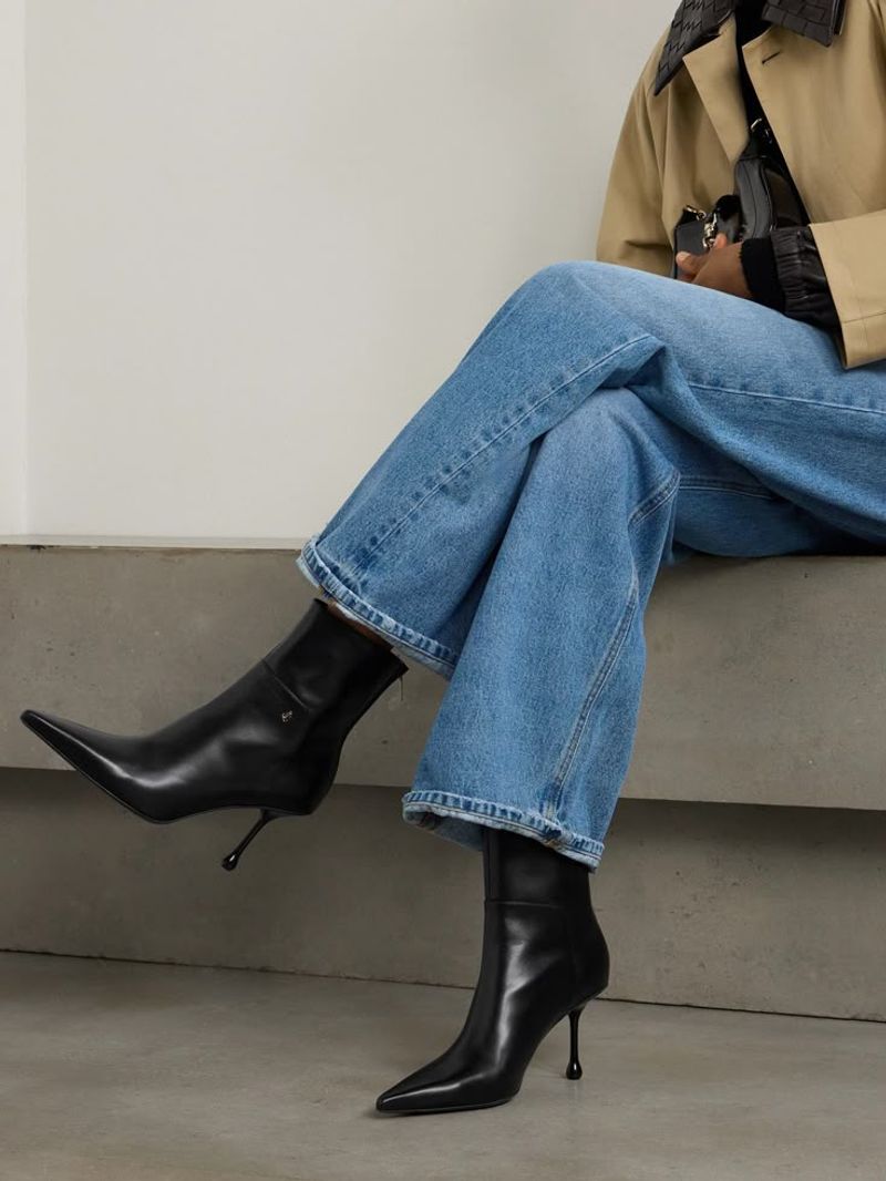 Pointed-Toe Ankle Boots