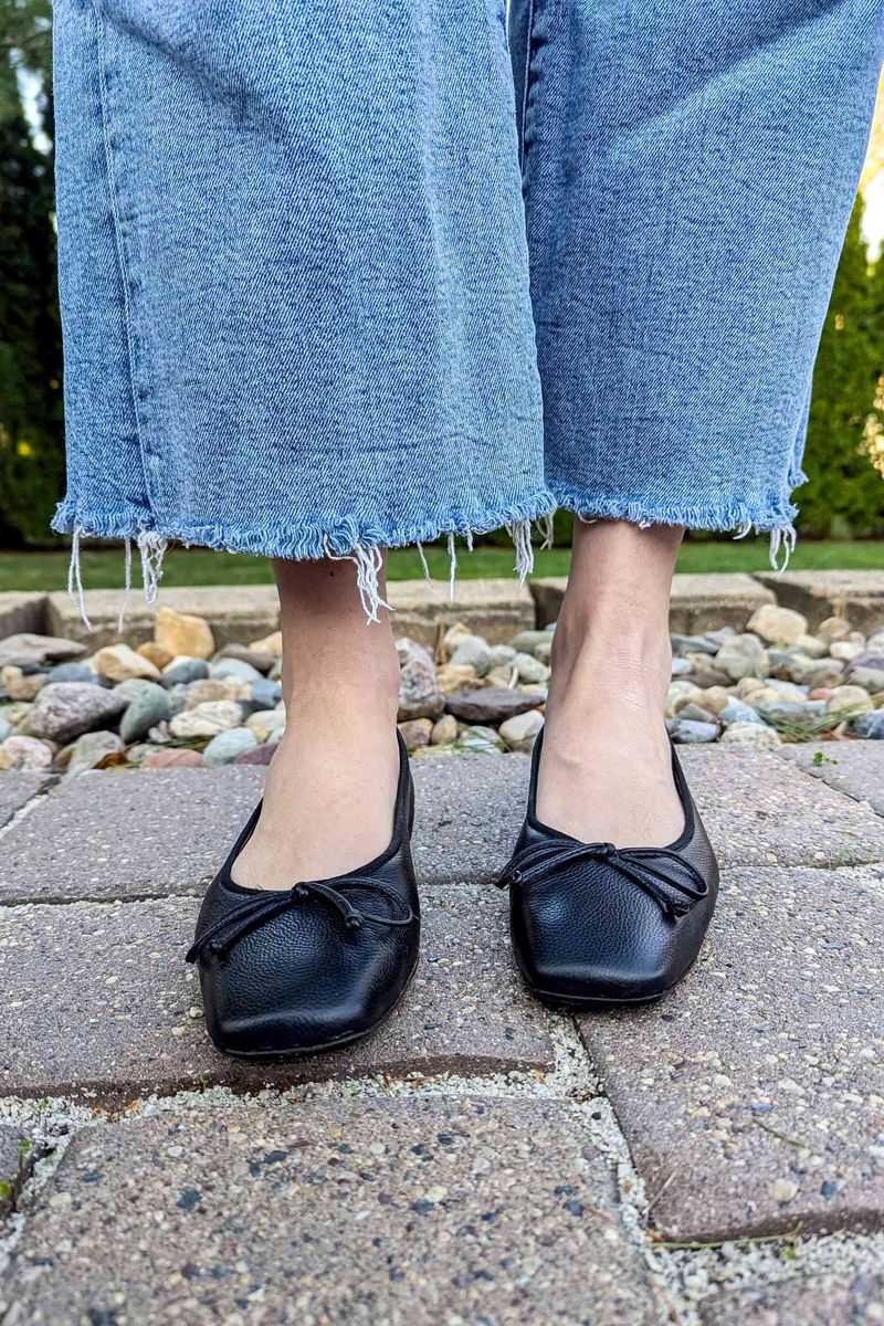 Overly Worn Ballet Flats