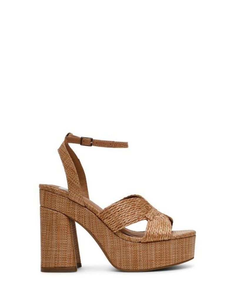 Dolce Vita Waylan Raffia Platform Heels