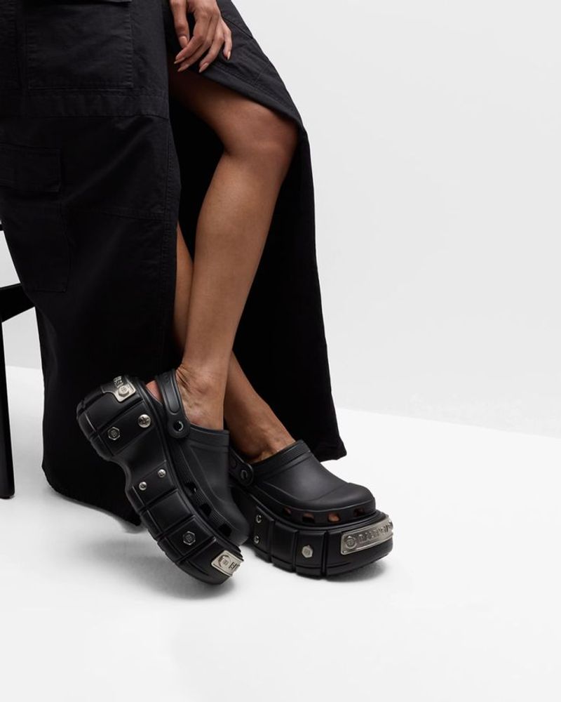 Balenciaga Croc Platform Clogs