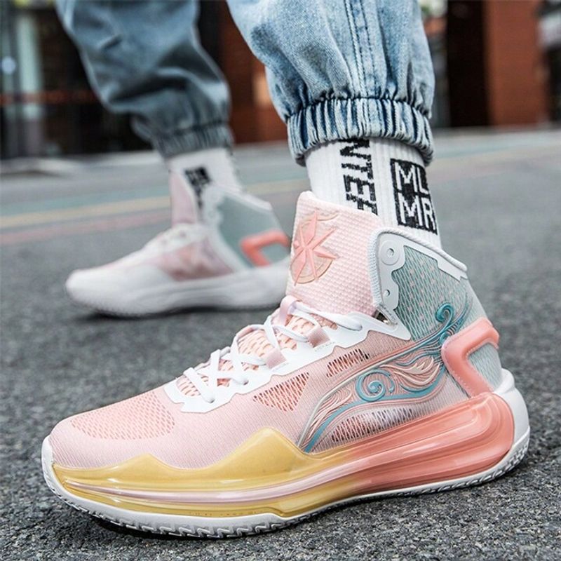 High-Top Basketball Sneakers (with Midi Skirts)