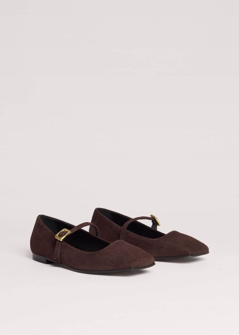 Me + Em Refined Square Toe Ballerina Flat