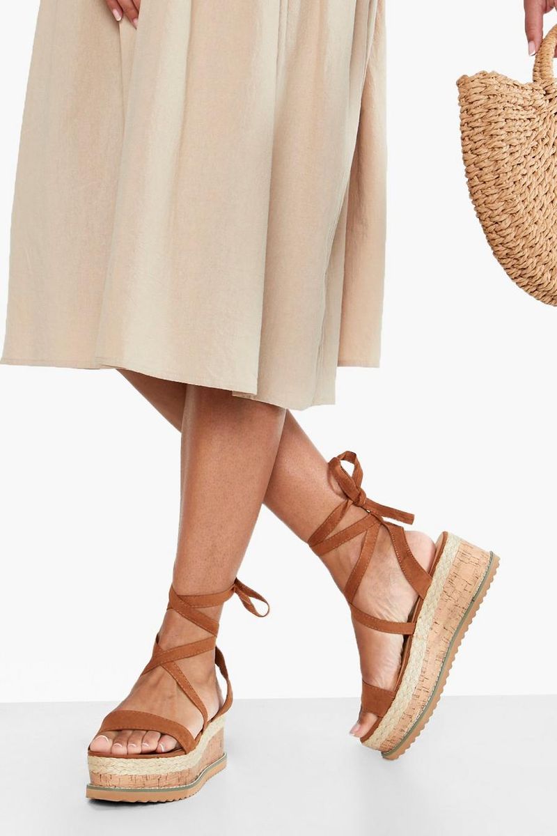 Lace-Up Espadrille Sandals