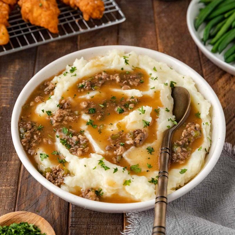 Mashed Potatoes and Cajun Gravy, Popeyes