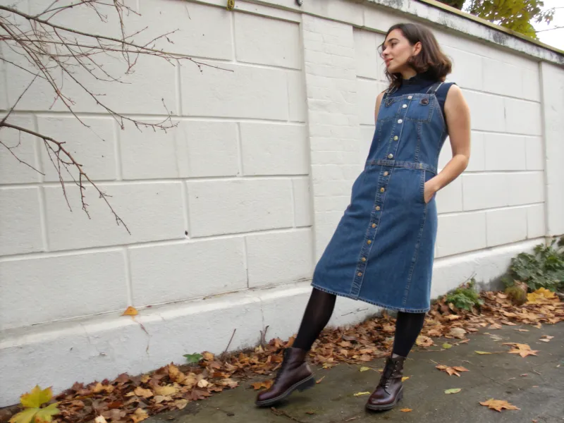 Denim Dress + Chelsea Boots