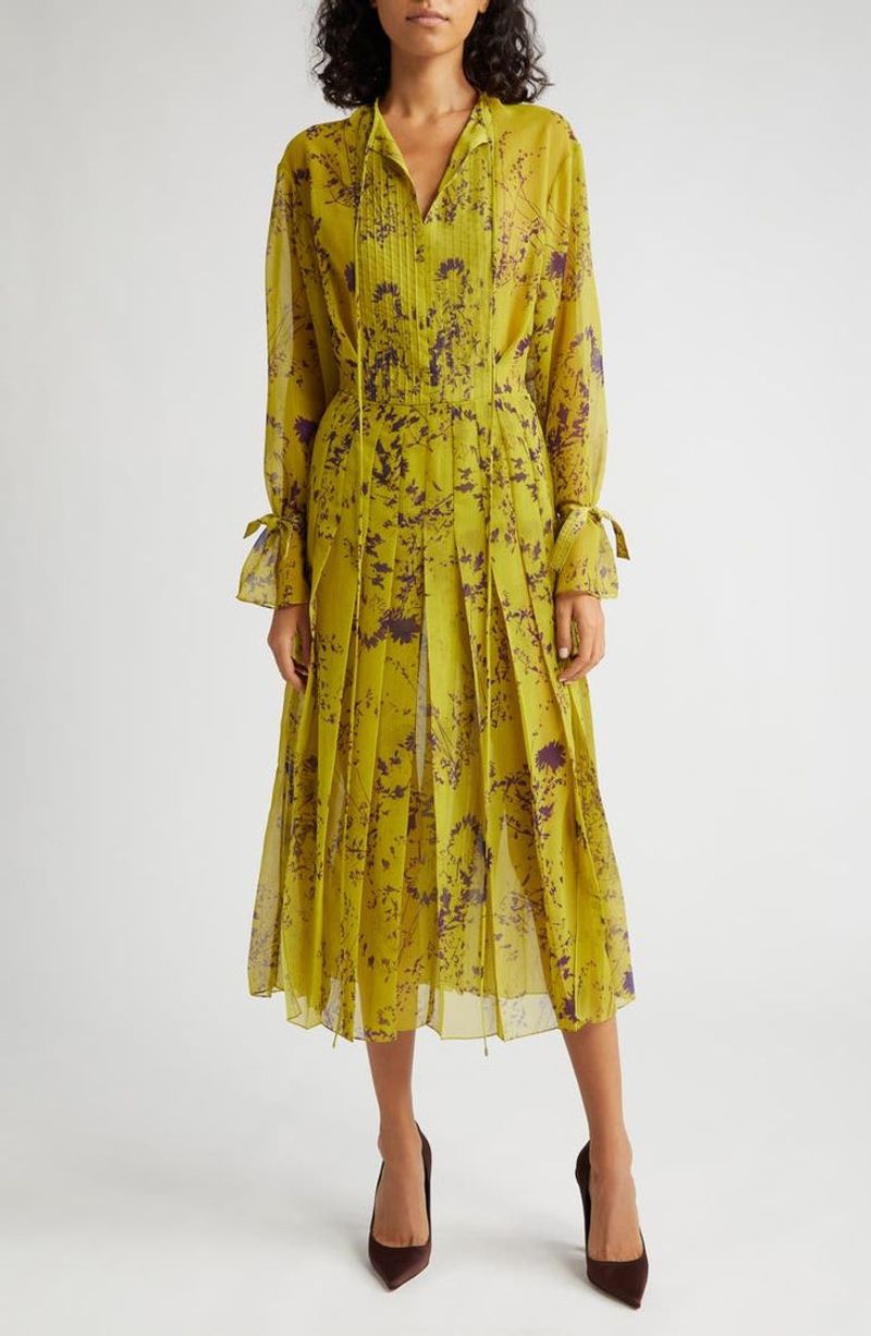 Victoria Beckham - Pleated Midi Dress