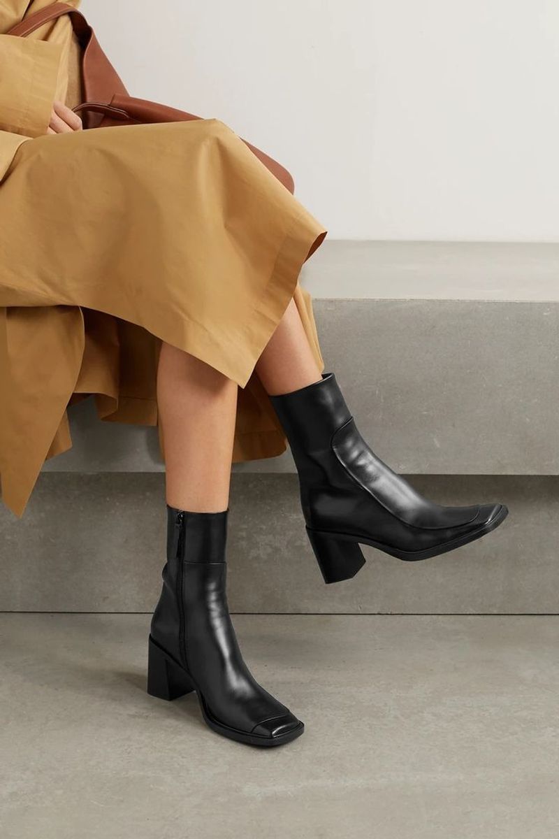 Low Block-Heel Ankle Boots