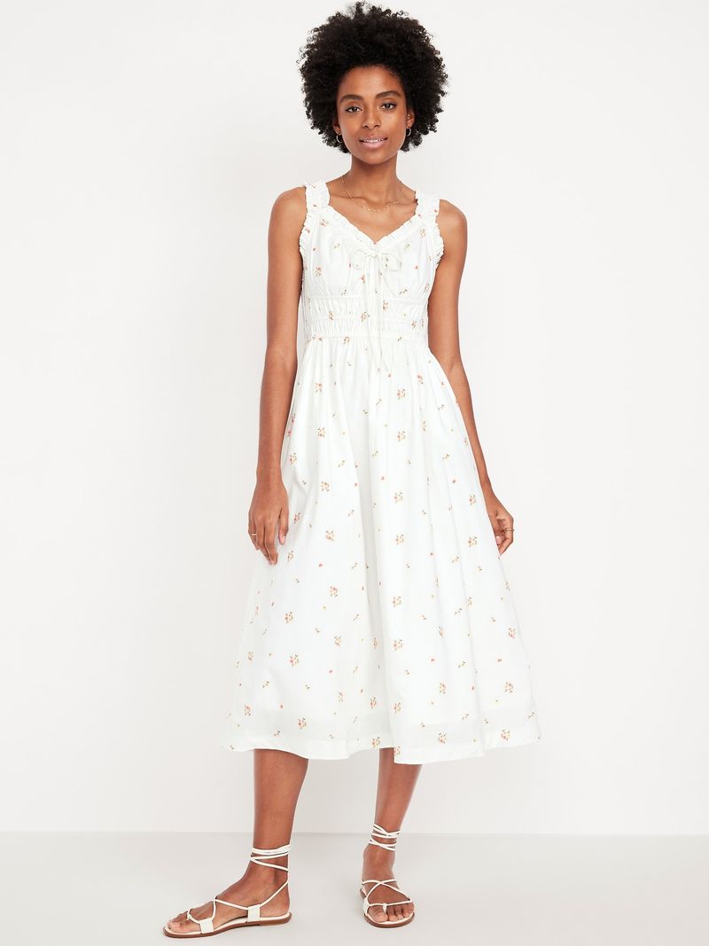 Old Navy Fit & Flare Sleeveless Midi Dress
