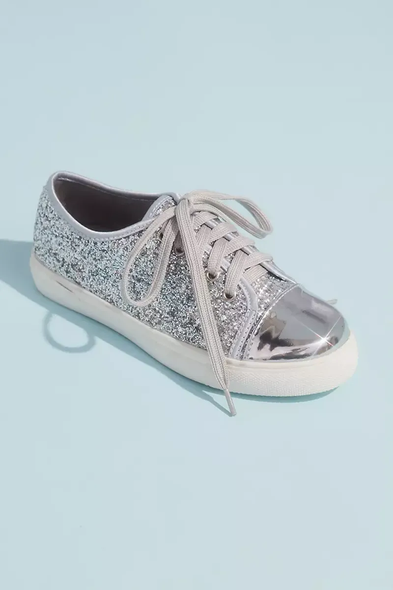 Glitter-Covered Sneakers