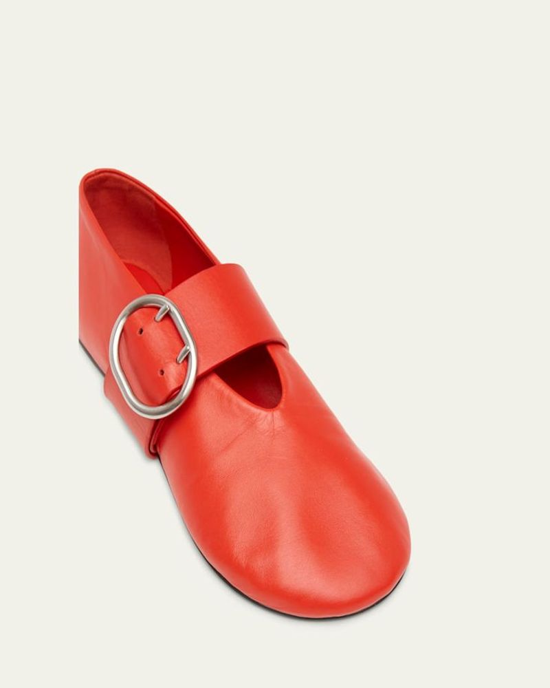 Jil Sander Mary Jane Flats