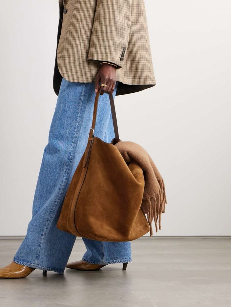Ankle Boots + Slouchy Tote