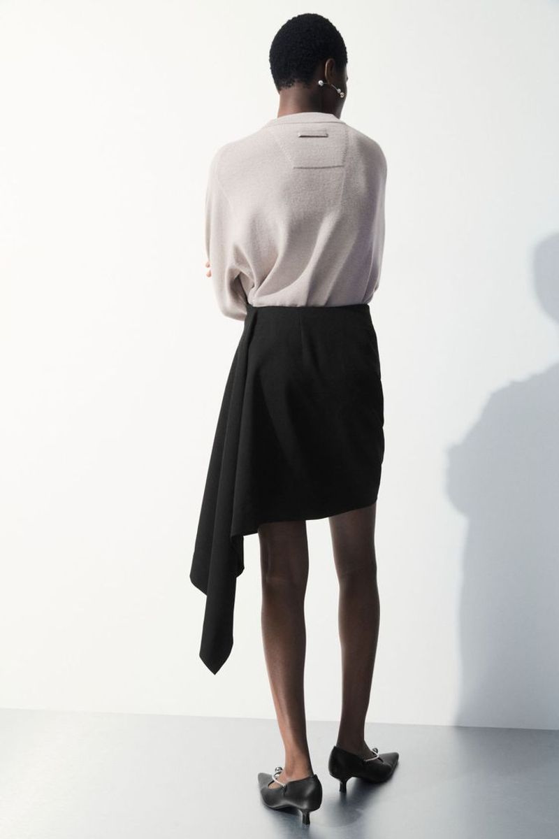 COS Structured Cotton Napkin Skirt