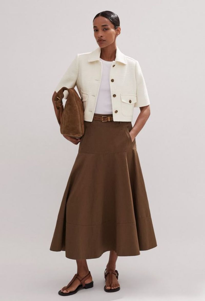 Boxy or Stiff A-Line Skirts