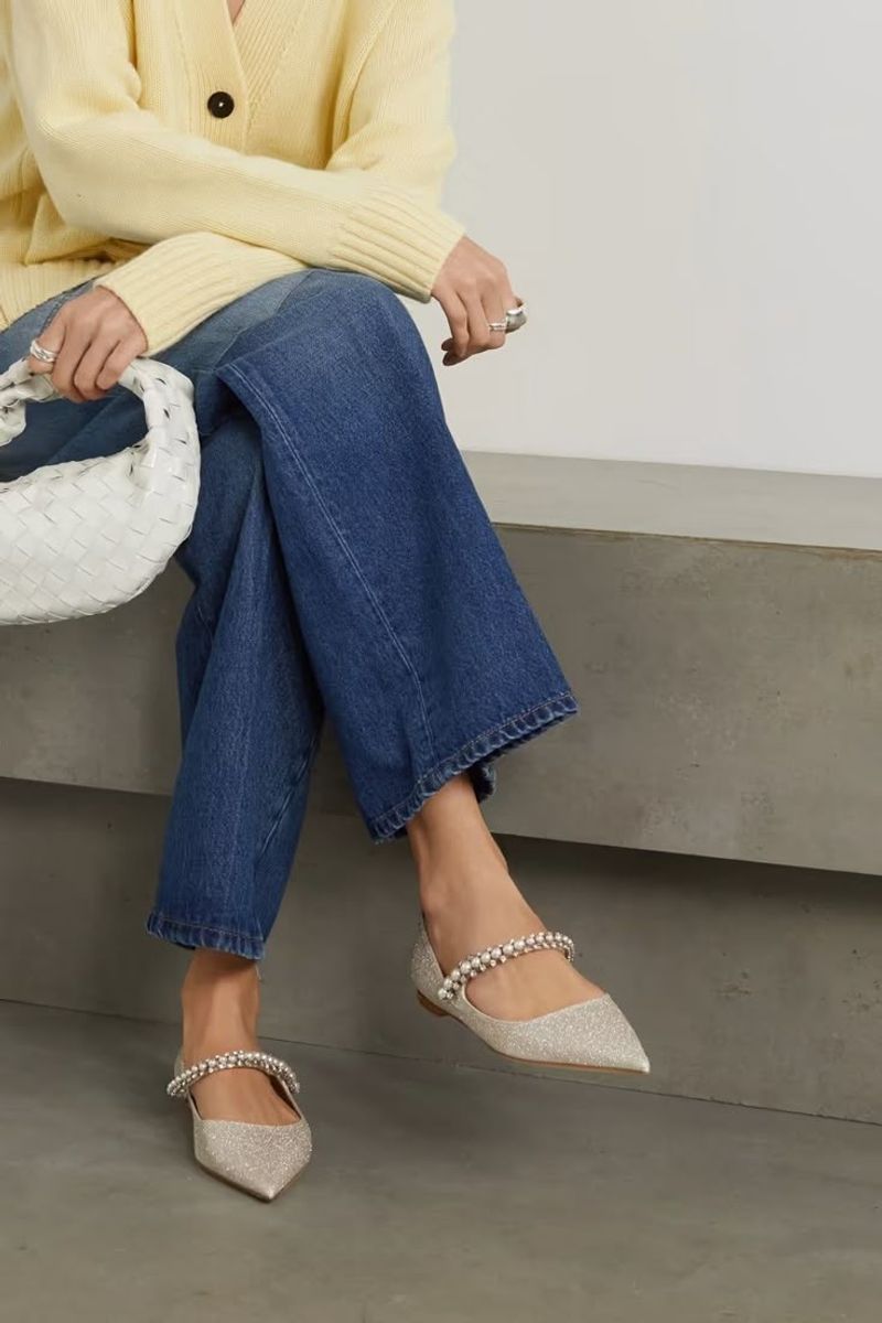 Pointed or Almond-Toe Flats With Arch Support