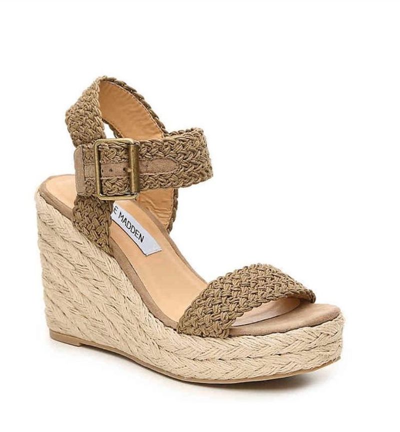 Steve Madden Woven Espadrille Wedges