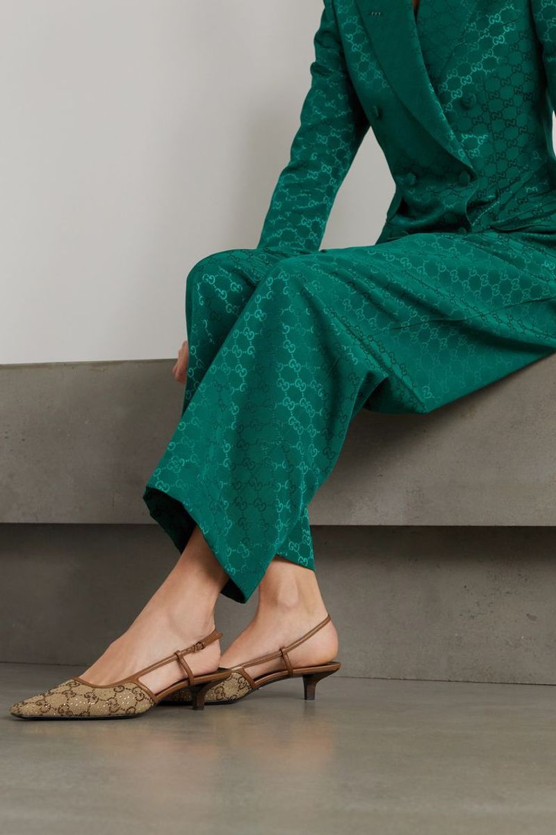 Kitten Heel Slingbacks