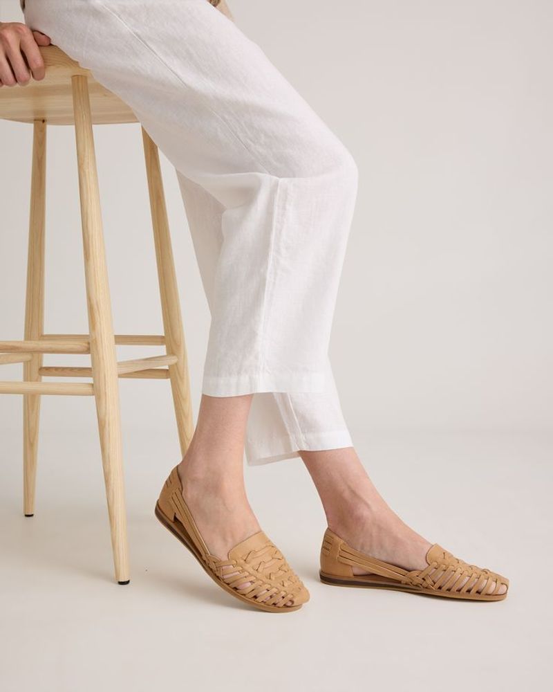 Quince Leather Huarache Flats