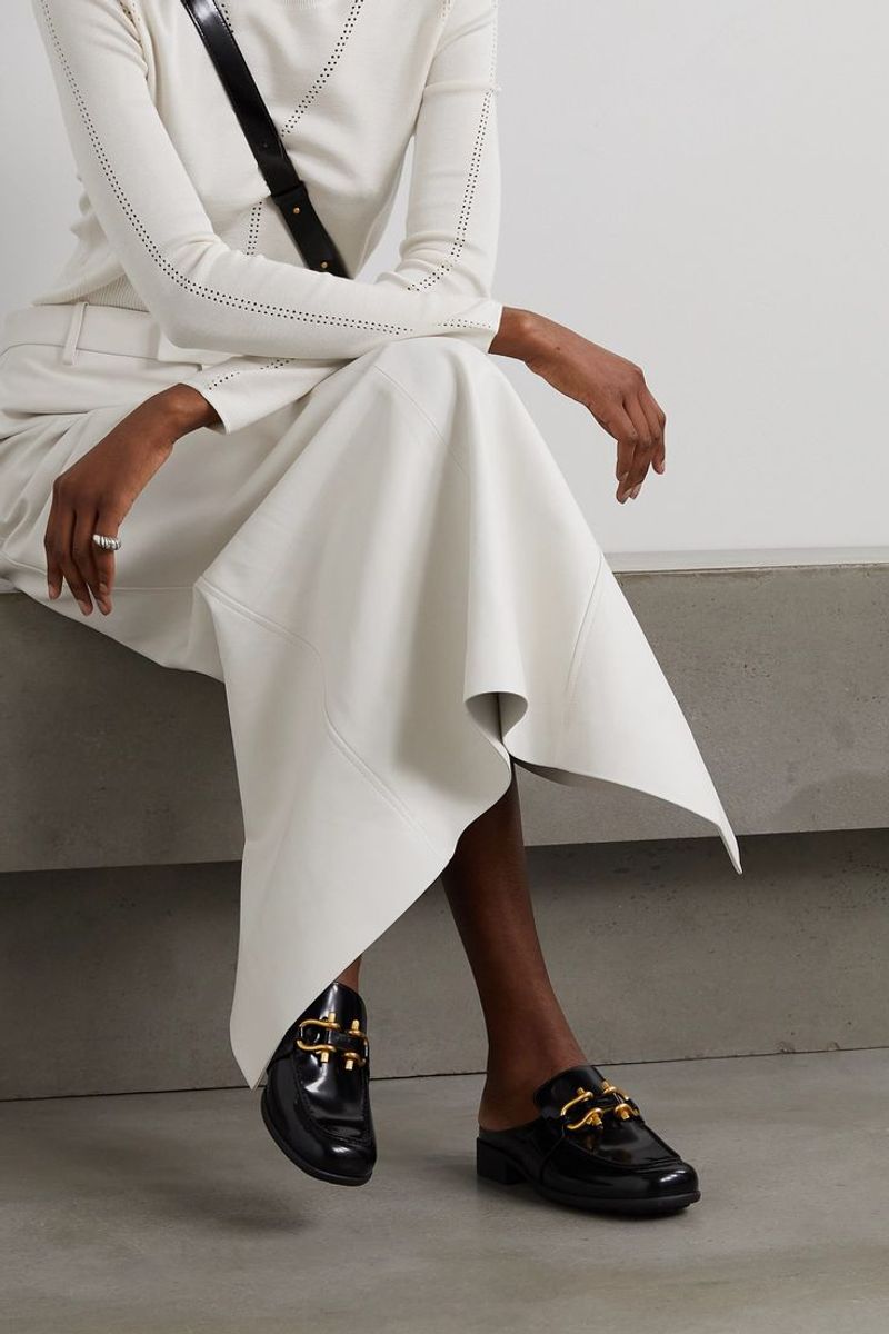 Loafer Mules with a Chic Hardware Detail