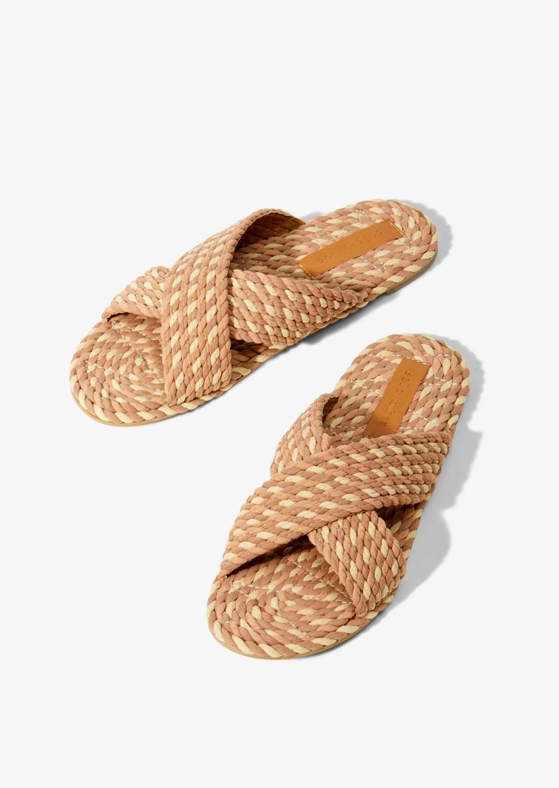 Salt+Umber Saraya Miami Multi Woven Slide Sandals