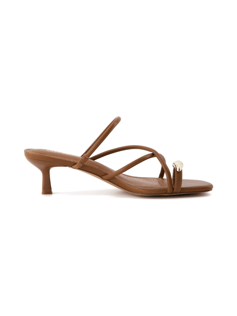 Cushionaire Maui Strappy Toe-Ring Heels