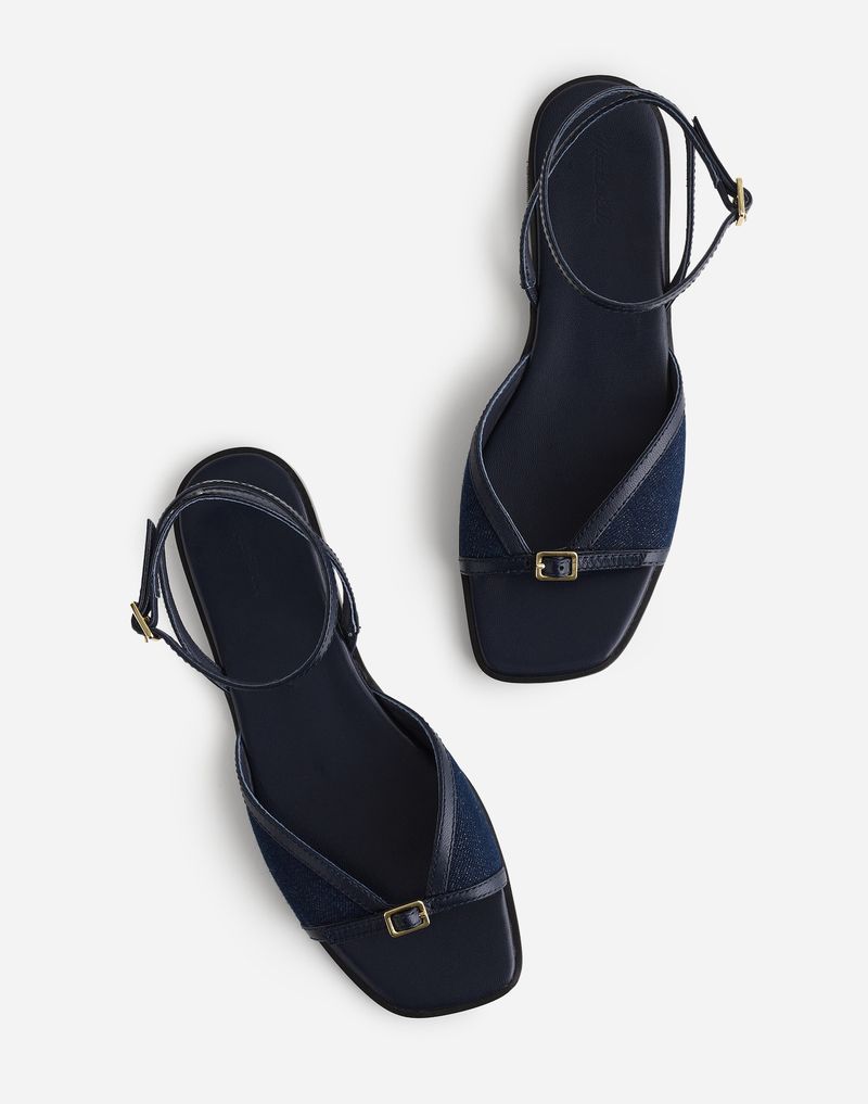Capricorn - Madewell The Etta Ankle-Strap Sandals in Denim