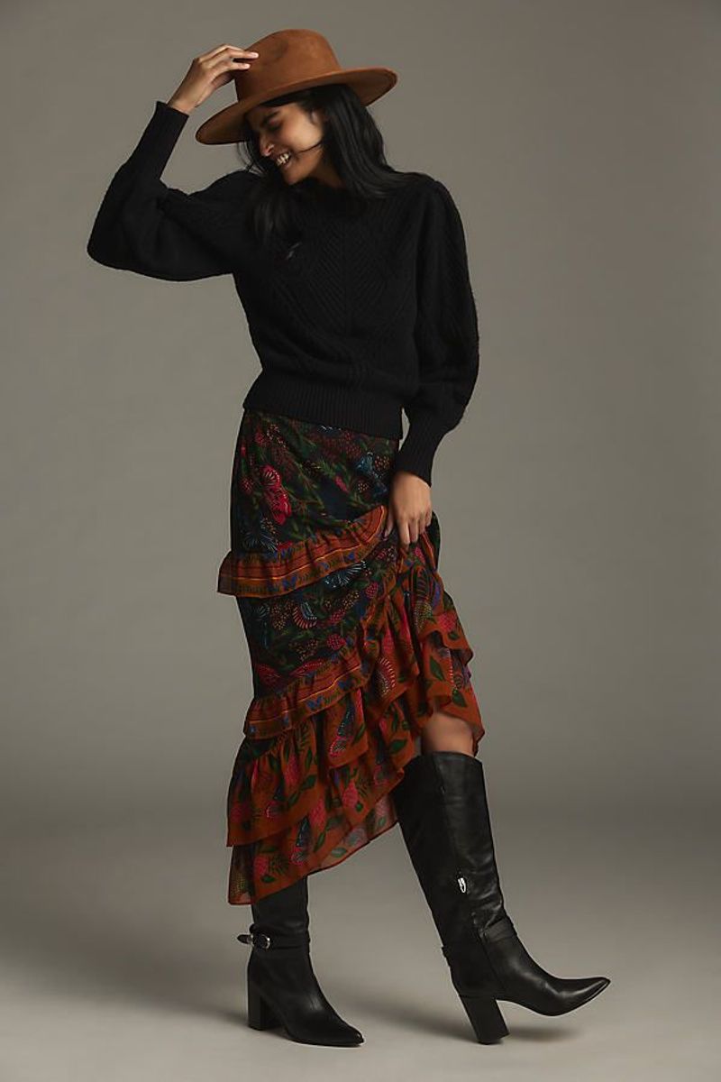 Tiered Maxi Skirts