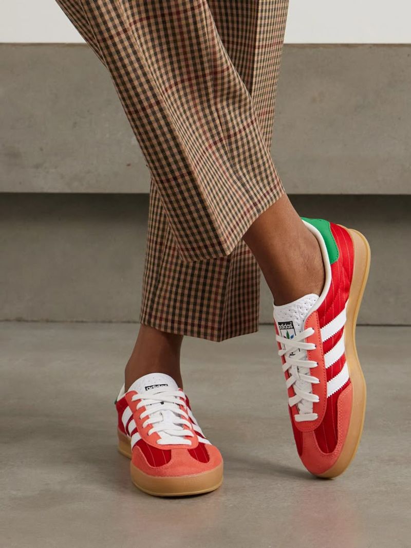 Tapered Suit + Color-Blocked Sneakers