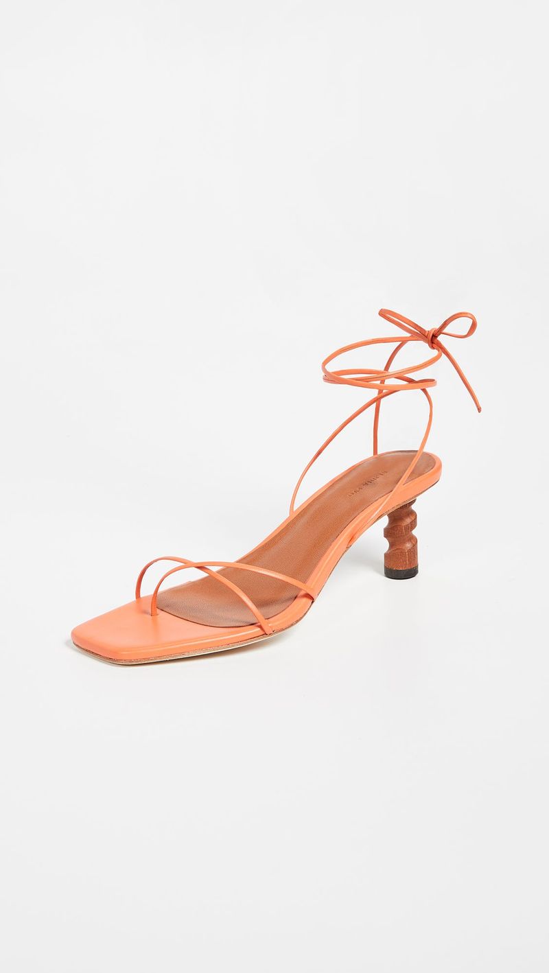 Sculptural Low Heels