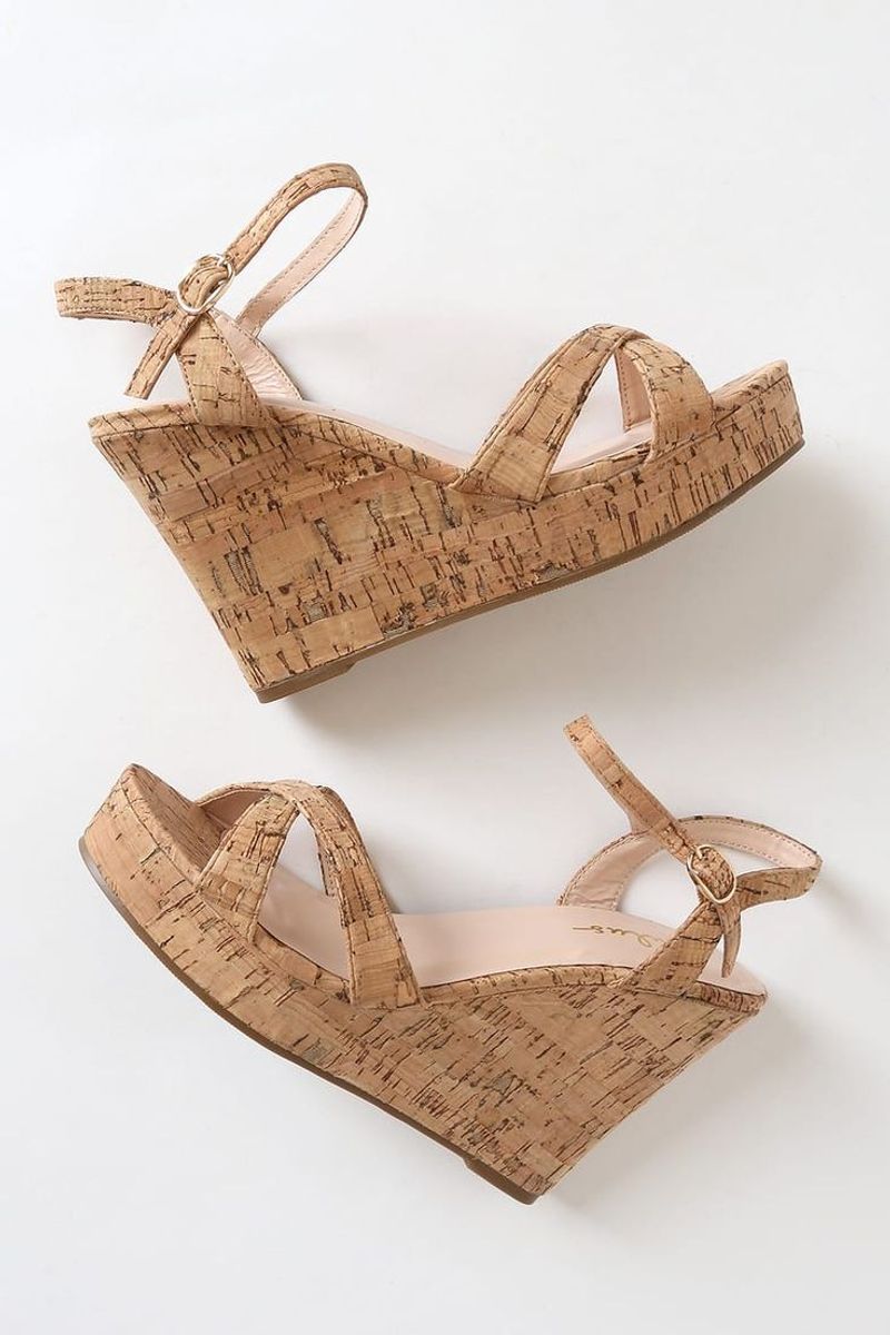Cork Wedge Sandals