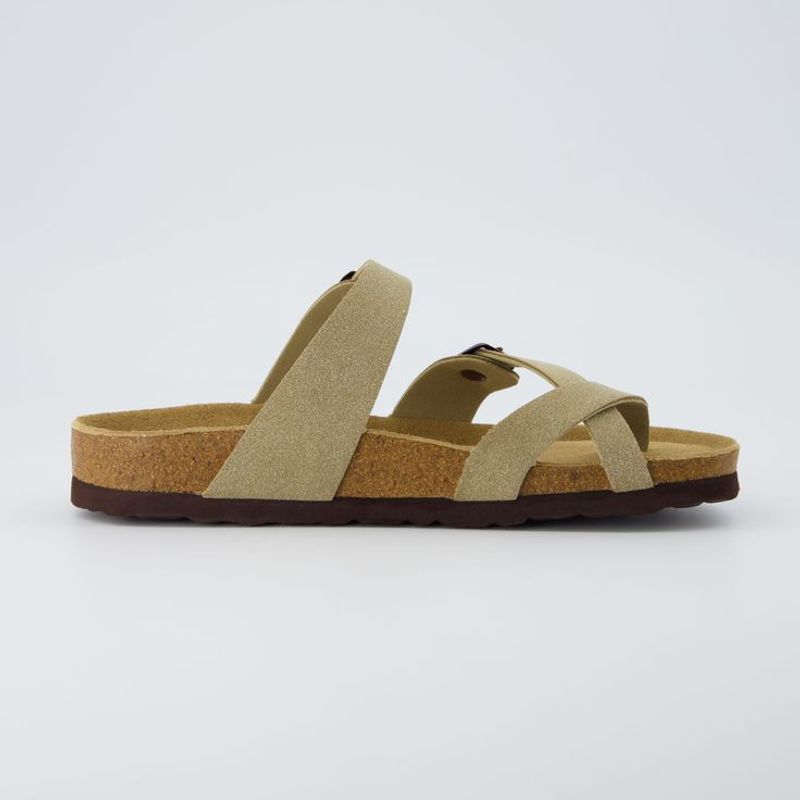 Cushionaire Luna Cork Footbed Sandals