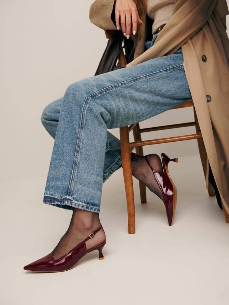 Low-Heeled Slingbacks