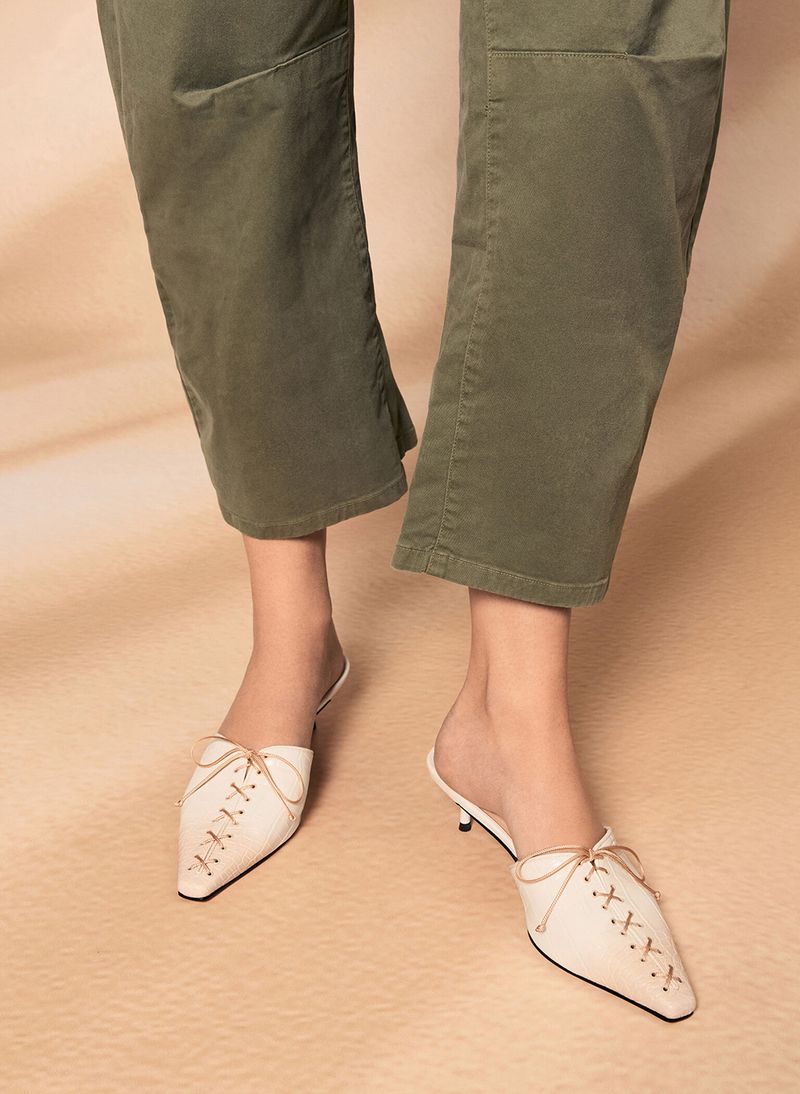 Pointed-Toe Slip-On Mule