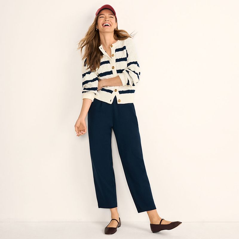 Lands’ End Sport Knit High-Rise Capri Pants