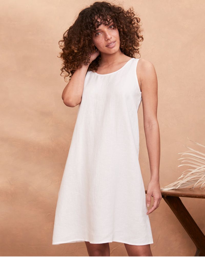 Eileen Fisher Organic Linen Shift Dress
