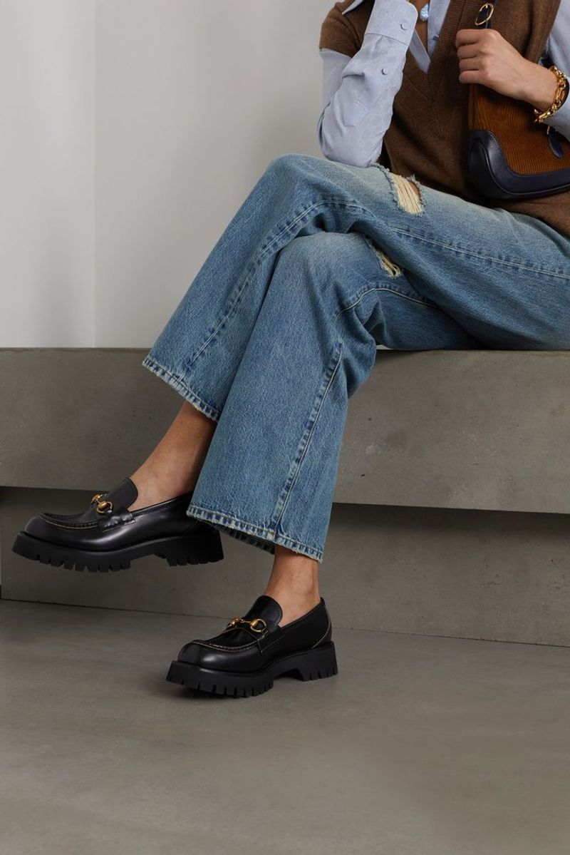 Chunky Heel Loafers