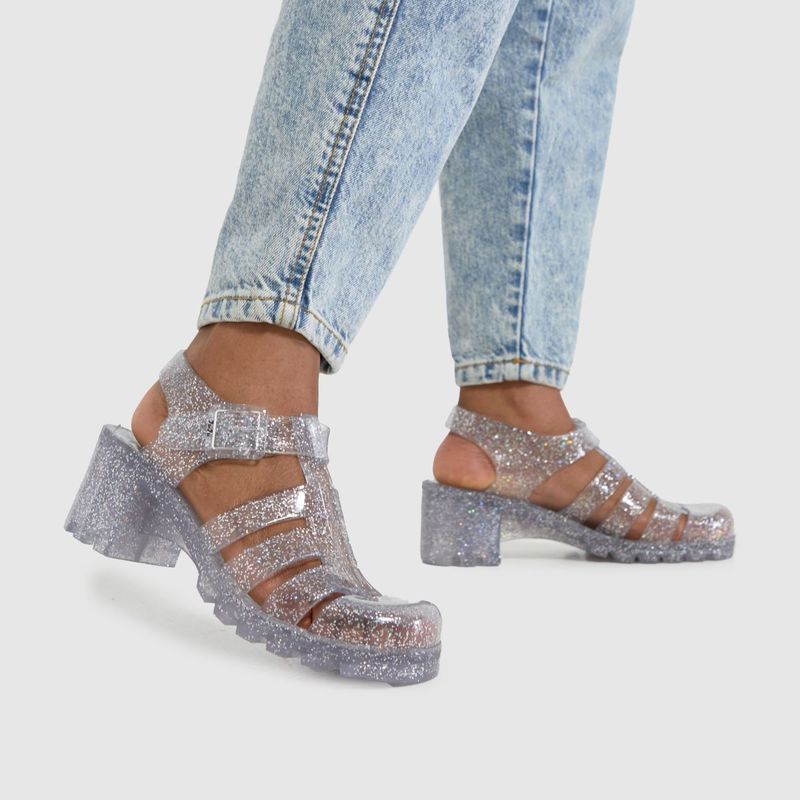 Glitter Jelly Sandals