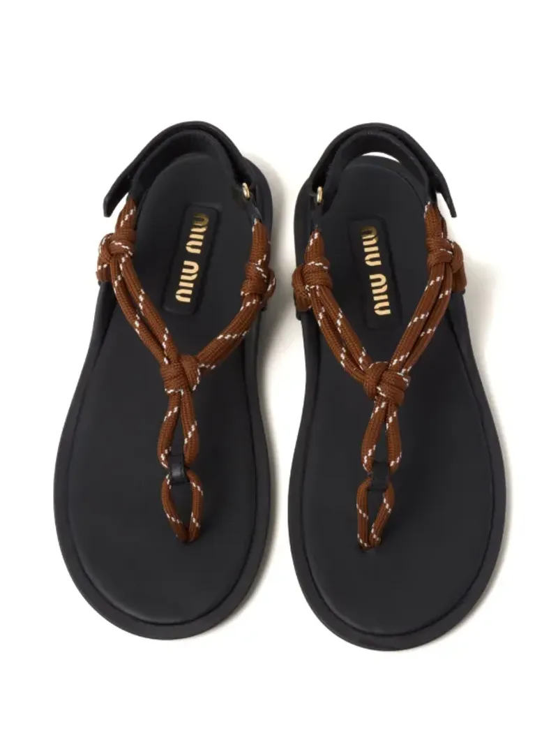 Miu Miu Rope Cord Sandals