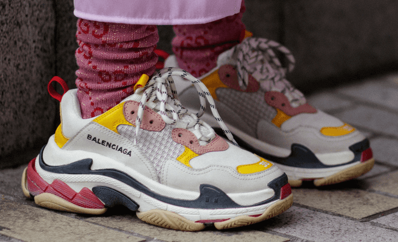 Chunky Dad Sneakers With Loud Logos