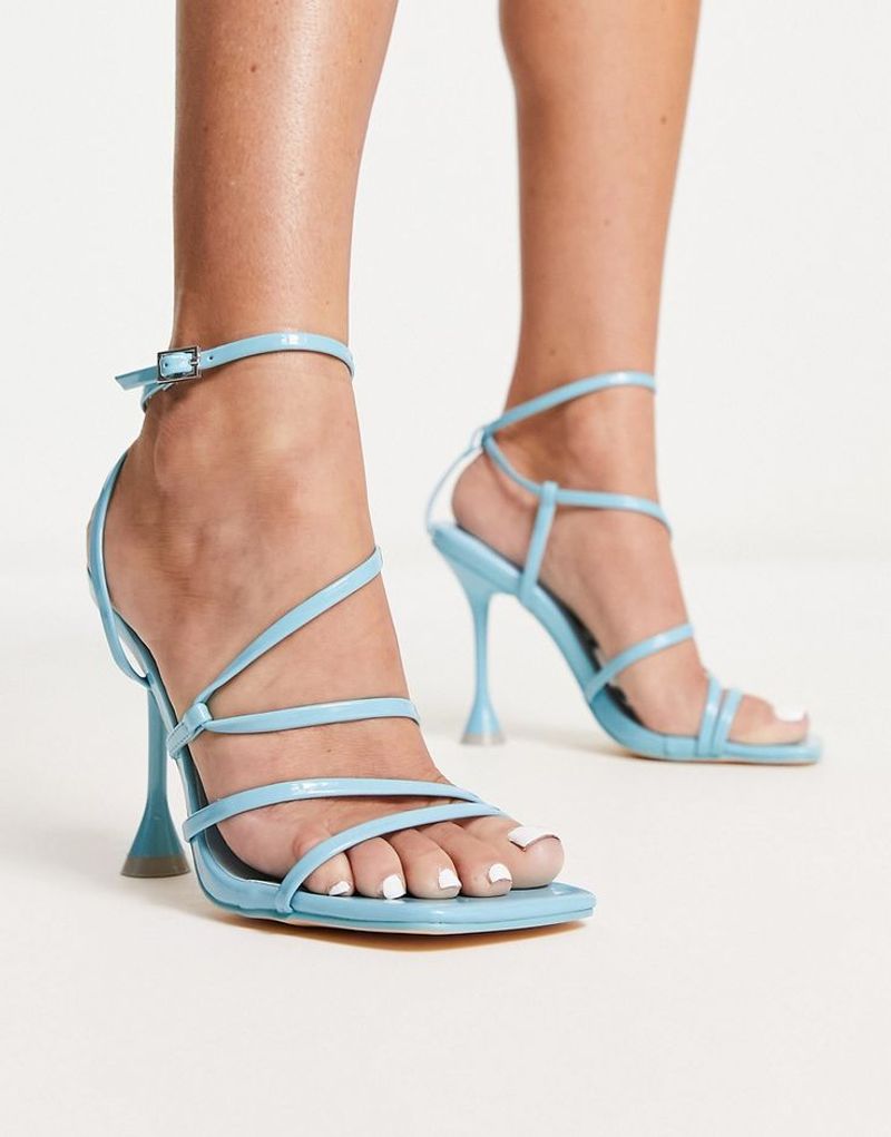 Sculptural or Flared-Heel Sandals