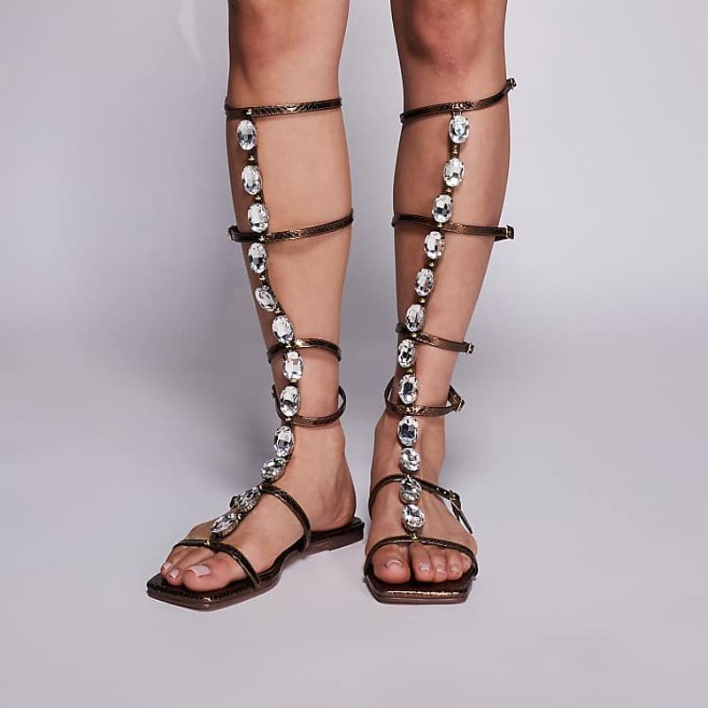 Over-Embellished Gladiator Sandals
